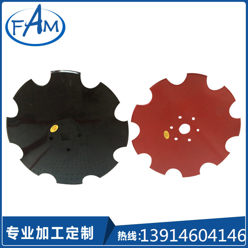 批发供应锰钢轻耙片 农机配件圆盘 波纹 缺口耙片