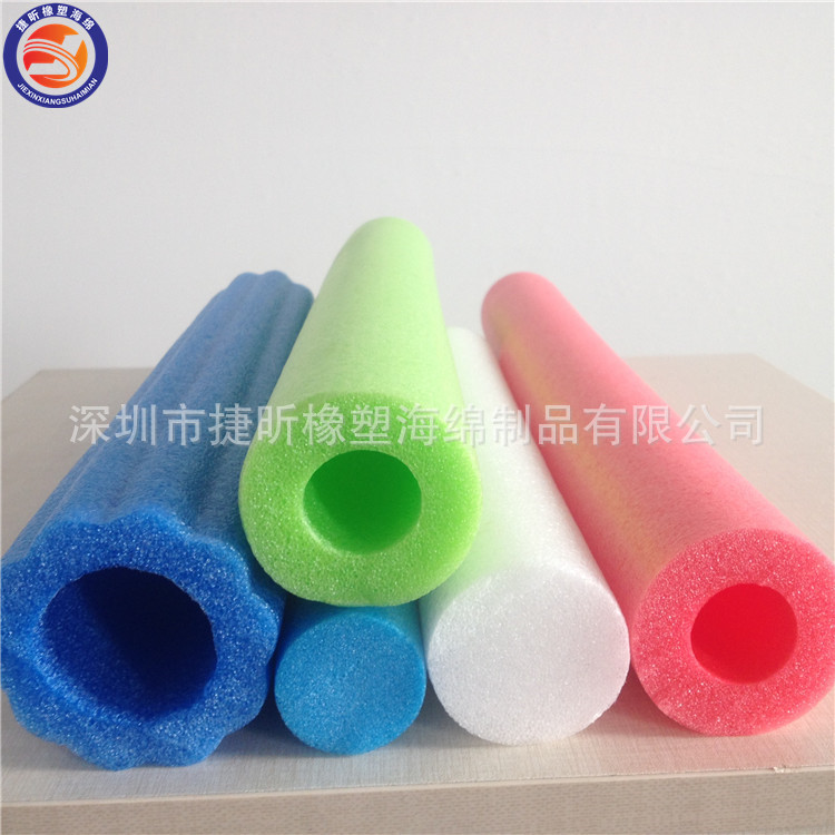 厂家制作珍珠棉管泡沫空心管瓶口灯管保护管发泡金属管套