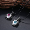 Necklace stainless steel, pendant, eyeball, new collection, punk style