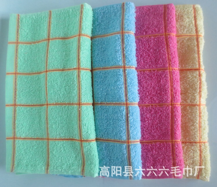 1 Two 50g plain Plaid towel labor insurance supermarket stall for running rivers and lakes bath sauna