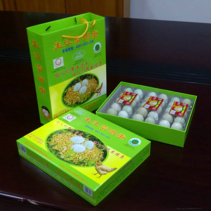 厂家供应 原生态养殖绿壳富硒蛋 绿壳富硒鸡蛋批发