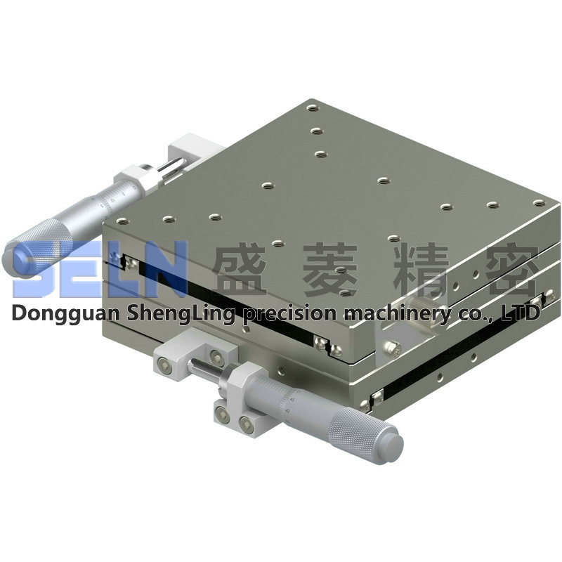 供应新品100*100X轴LBY100-L直线滚珠型导轨手动微调架位移平台