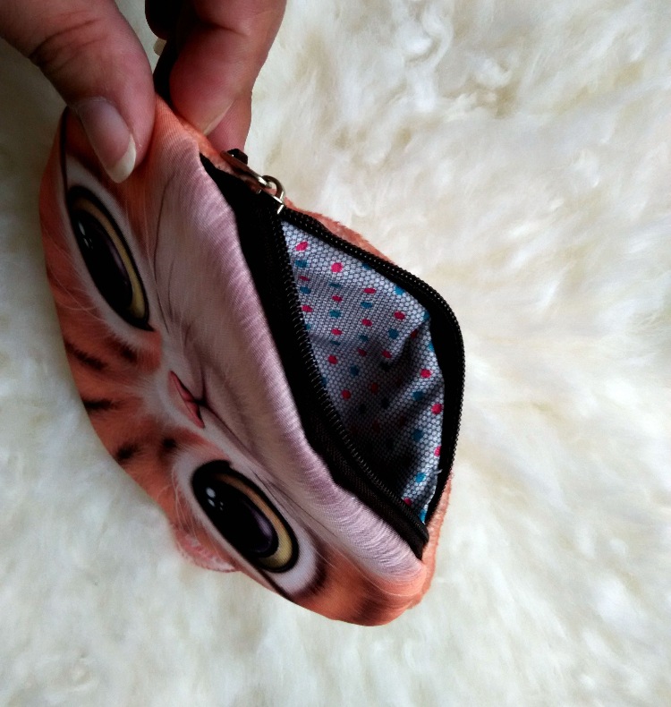 Women's Cat Plush Zipper Coin Purses display picture 3