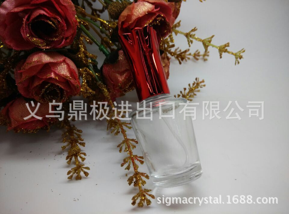 厂家直销FX113彩色UV盖透明玻璃香水瓶 喷雾瓶组装 小瓶子