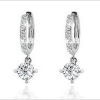 Zirconium, earrings, accessory, Korean style, micro incrustation, diamond encrusted, wholesale