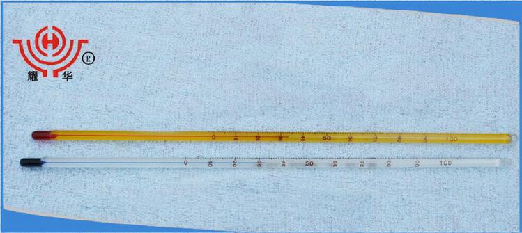 厂家长期供应外销普通玻璃温度计 -30+100℃检测合格红水玻璃