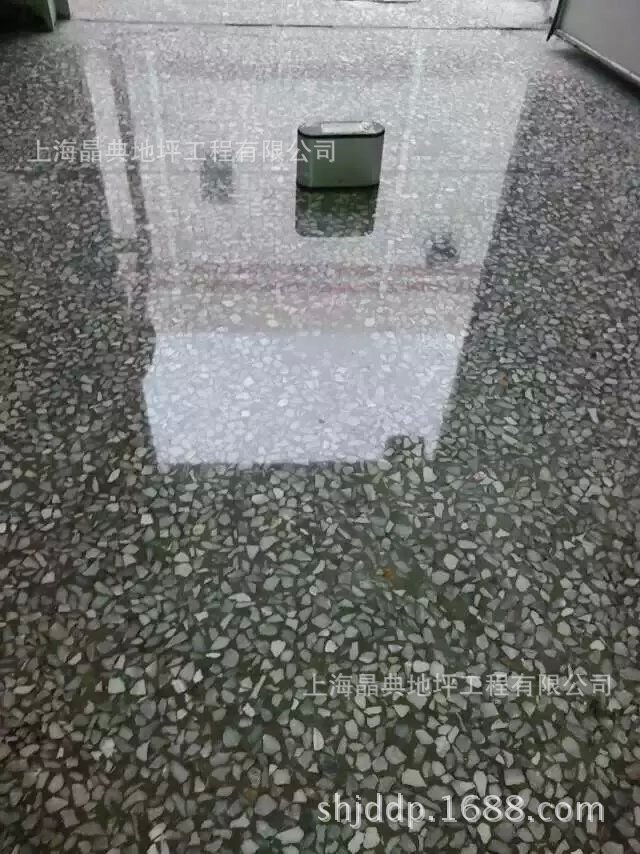 晶面水磨石地坪施工图片