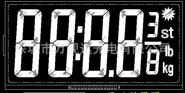 电子秤LCD液晶屏高精度数显显示屏