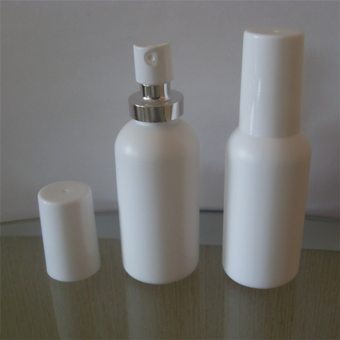 圣马铝瓶生产加工中心供应30MLPE大罩电化铝卡口细雾瓶 带罩喷瓶