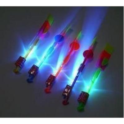 闪光玩具 弹射玩具 发光类飞箭 飞天蘑菇 蓝色光飞天仙子地摊热卖