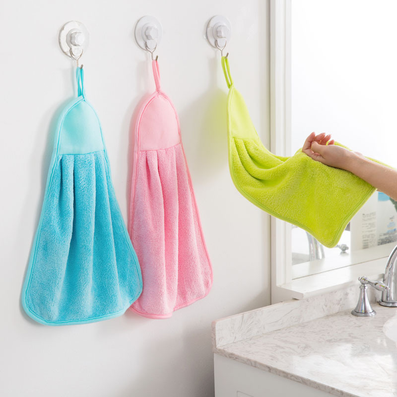 household kitchen Hanging type Like a breath of fresh air Towel Strength water uptake Hairfalling clean Dishcloth wholesale