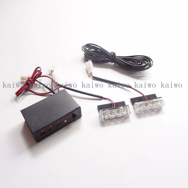 03013 3LED X2 автомобиль средняя сеть вспышка встроенная светодиодная сигнализация световая огни мотоцикл вспышка свет DC 12V