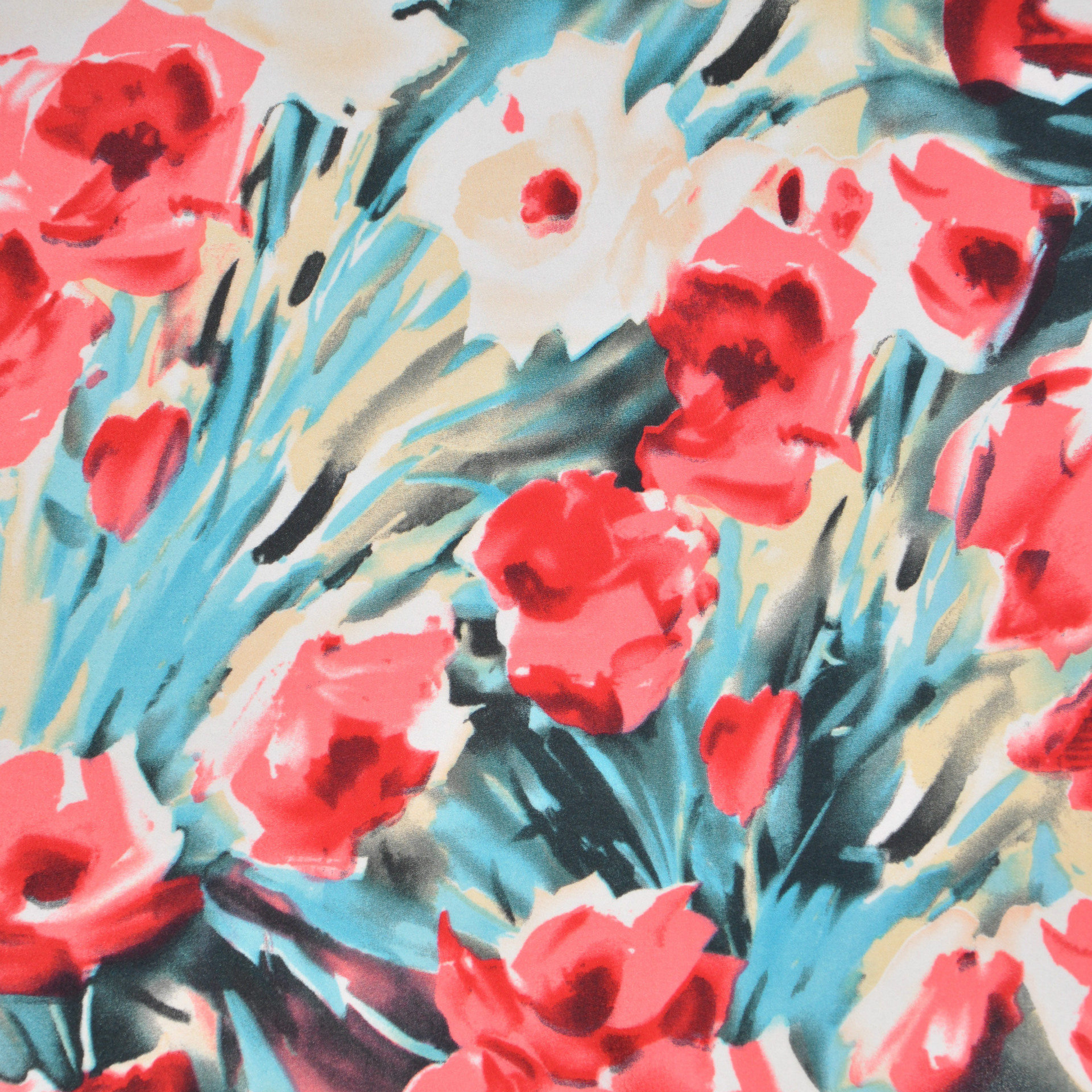 【翔龙数码印花 XL68-A10】现货直供 抽象撞色晕染时尚数码印花面