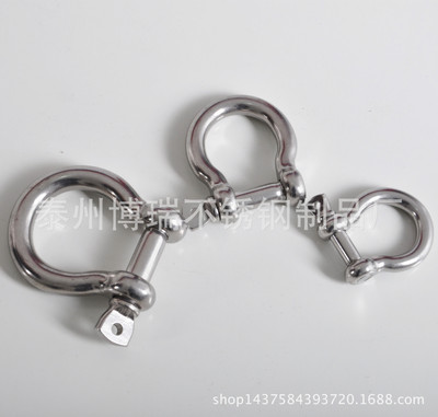 Manufacturers supply 304 Stainless steel Shackle Bow Shackle Shackle Shipping hardware chain Carabiner M4-M28