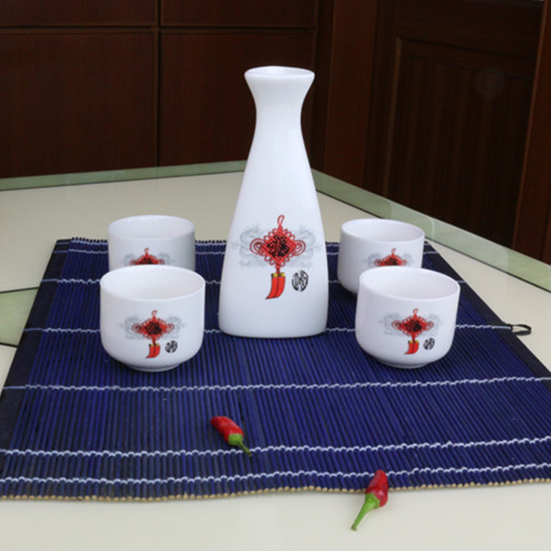 supply ceramics Wine triangle Wine Glass Liquor and Spirits Japanese wine suit Ceramic wine Can be customized