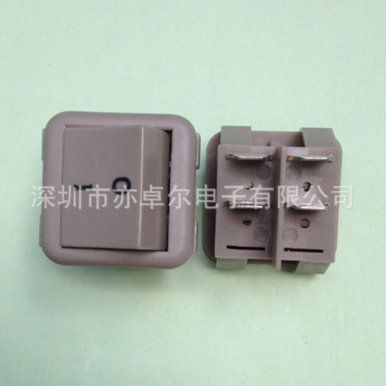 台湾普尼克PRONIC原装正品船型开关,翘板开关R30-22C-33深灰色