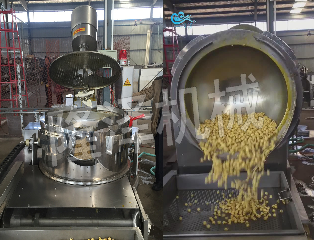 隆泽牌球形爆米花机器大型膨化机