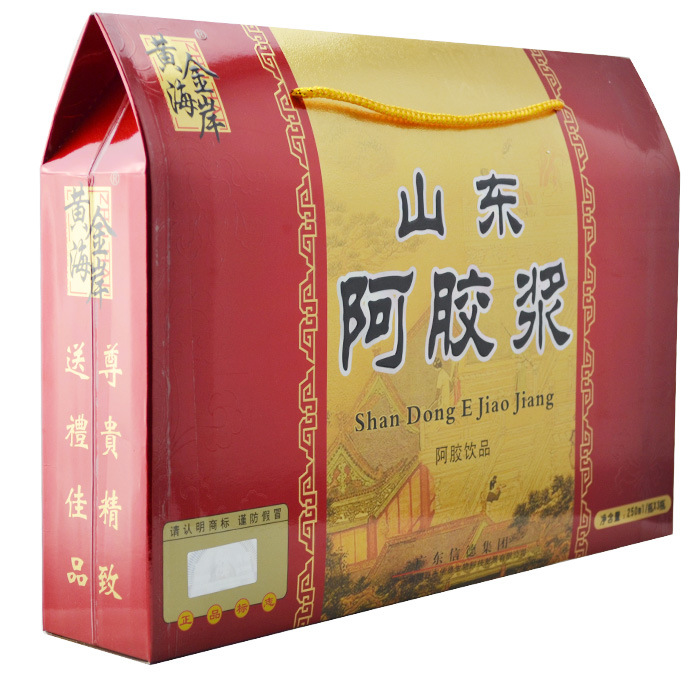 广东信德 黄金海岸 山东阿胶浆阿胶饮品250ml*3瓶金装 可贴牌|ms