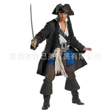 萬聖節男裝角色扮演海盜裝 加勒比海盜服裝 男裝海盜服制服誘惑