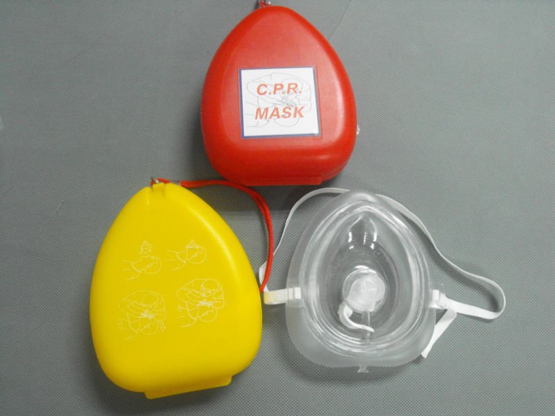 呼吸器面罩_随身携带心型盒子医用急救pvc人