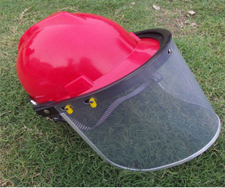 支架面罩劳保 有机玻璃头盔式面屏 头戴式防护面罩防紫外线