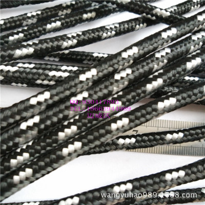 PP绳 8mm 加粗 16编 丙纶绳  黑白色编织绳   户外包芯绳|ms