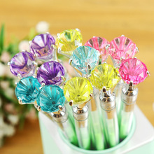 厂家直销ZF1222七彩塑料大钻粉彩笔办公中性笔创意文具批发批发