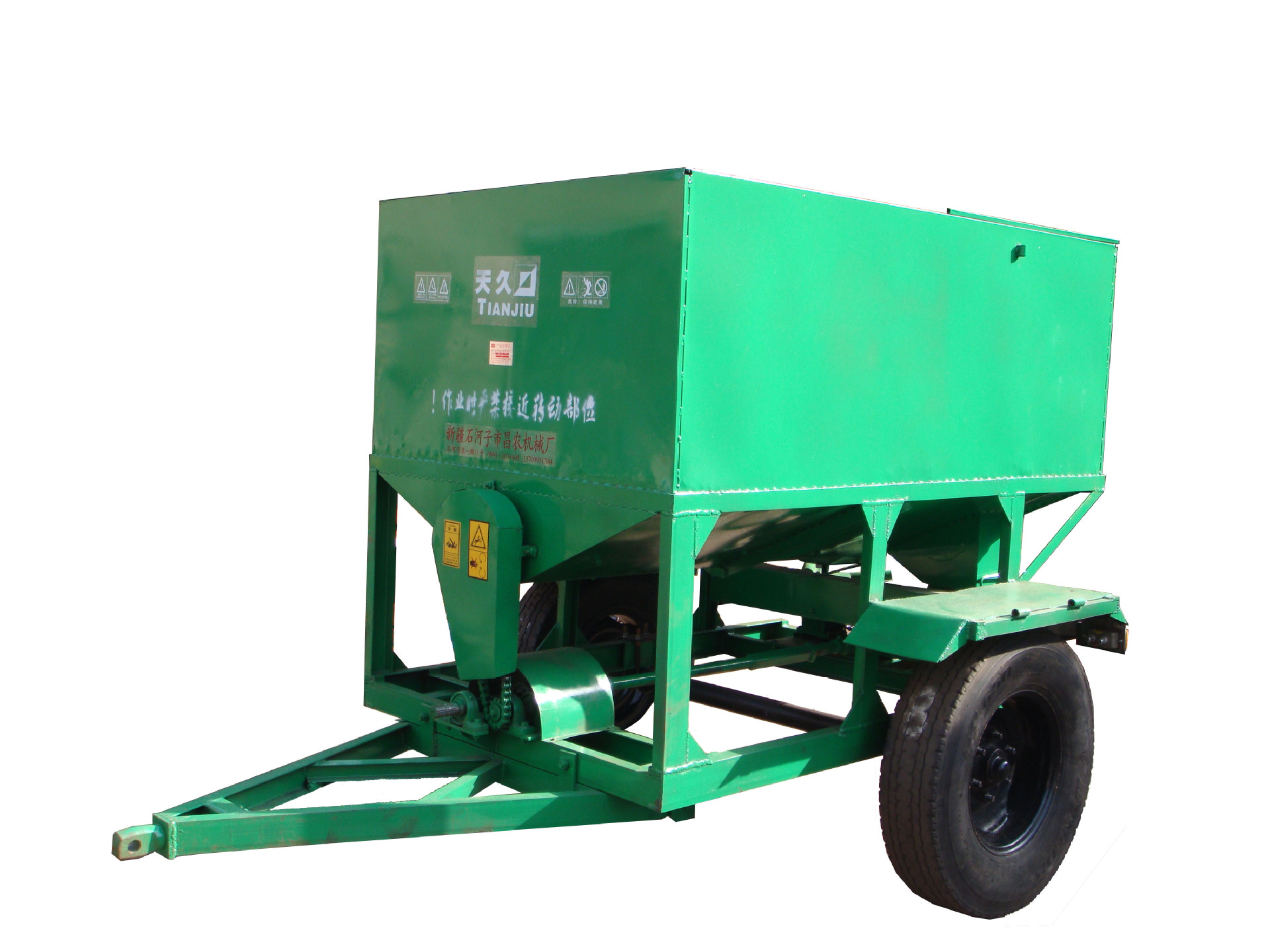 供应石河子顺昌农产拖拉机牵引式传动轴式可调高效撒肥机