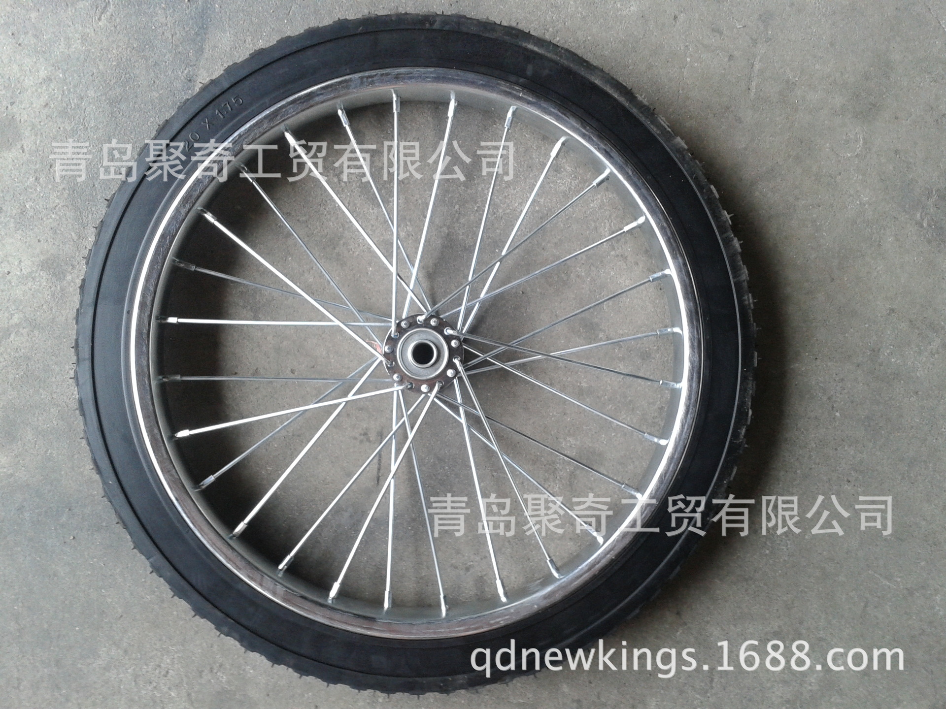 20x1.75橡胶空心轮 环卫垃圾车轮  胶粉轮 打鹿车轮