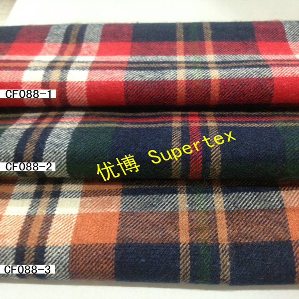 厂家直销 格子布法兰绒 21S 80*70 全棉色织衬衫布 现货供应