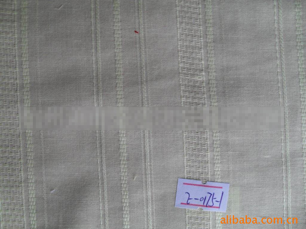 高档纺织面料 全棉弹力纱罗布 色织提花格面料批发