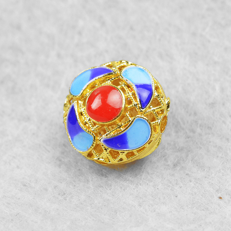 437022 C款 烧蓝饰品配件 烧蓝小商品散珠