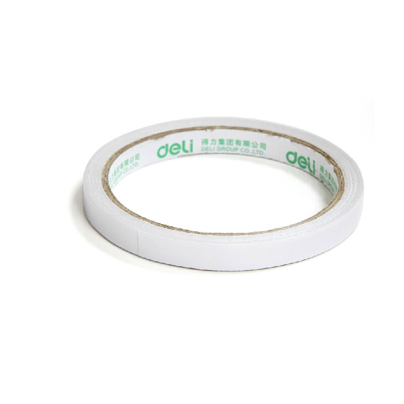 Deli 30401 cotton paper double-sided tape/1.2cm*10Y double-sided tape 24 rolls/bag) Deli Stationery 30401