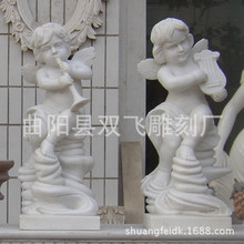 天使雕塑 石雕人物 兒童雕塑 西方雕塑 漢白玉石雕 西方人