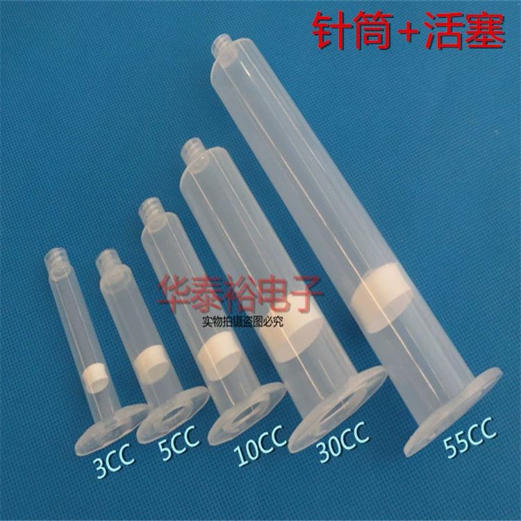 Прозрачный Дозирующий шприц дозирования машины Аксессуары Расходные материалы 3/5/1030/55CC дозирования шприц игла