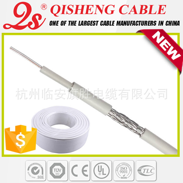 1.02MM 铜包钢导体RG6 COAXIAL CABLE 有线电视线