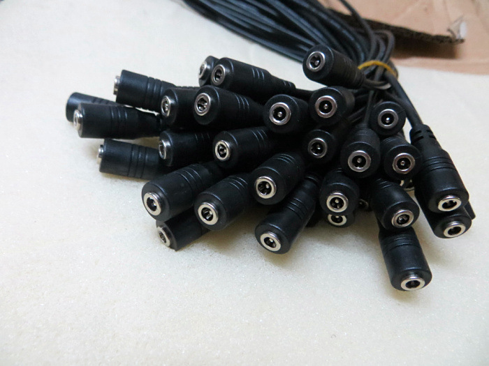 单头线监控转接线 DC3.5*1.35母头30CM优质全铜DC线单头DC3.5*2.1