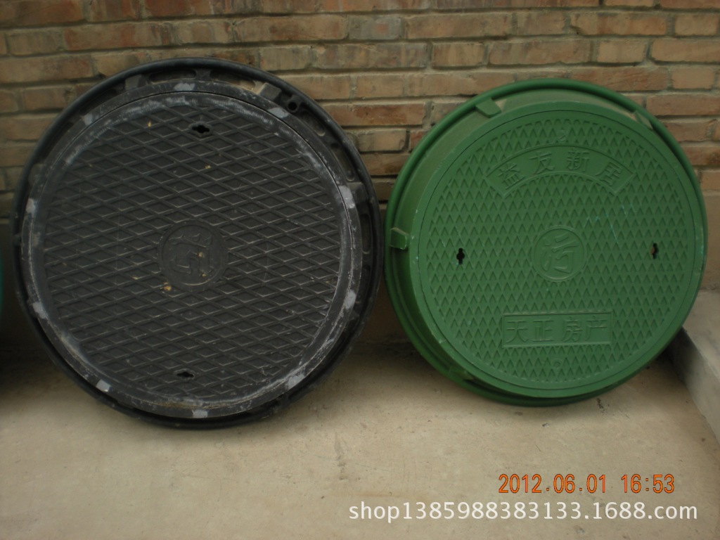 复合井盖复合树脂窨井盖公路井盖雨污水电检查井盖圆