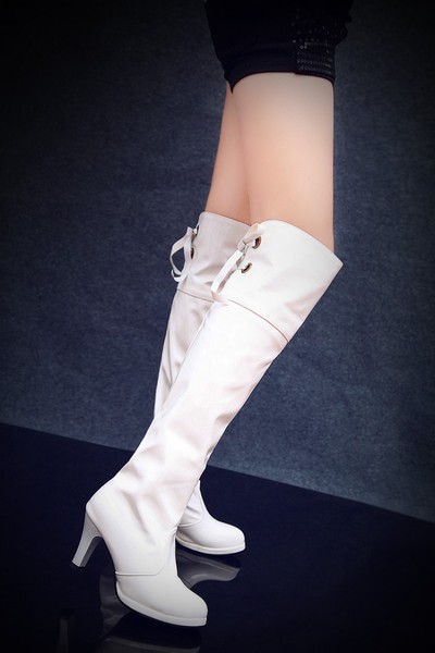 Sexy lacquered steel pipe dancing boots women’s boots 