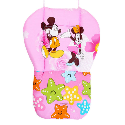 Thickened pure cotton stroller seat cushion, dining chair pad, baby carriage cotton cushion, pushchair rainbow mat, factory direct supply