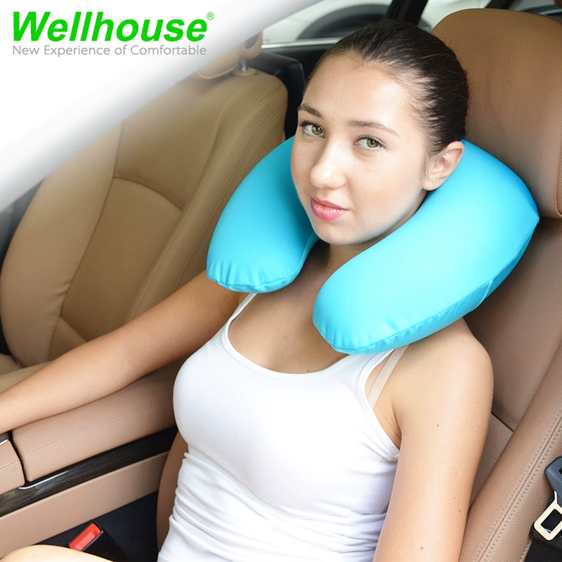 Wellhouse [韩国绒极速充气枕 户外旅行休闲用品冰丝商务出行枕头]