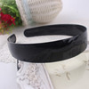 Durable wavy plastic hair accessory, black scalloped non-slip headband, wholesale