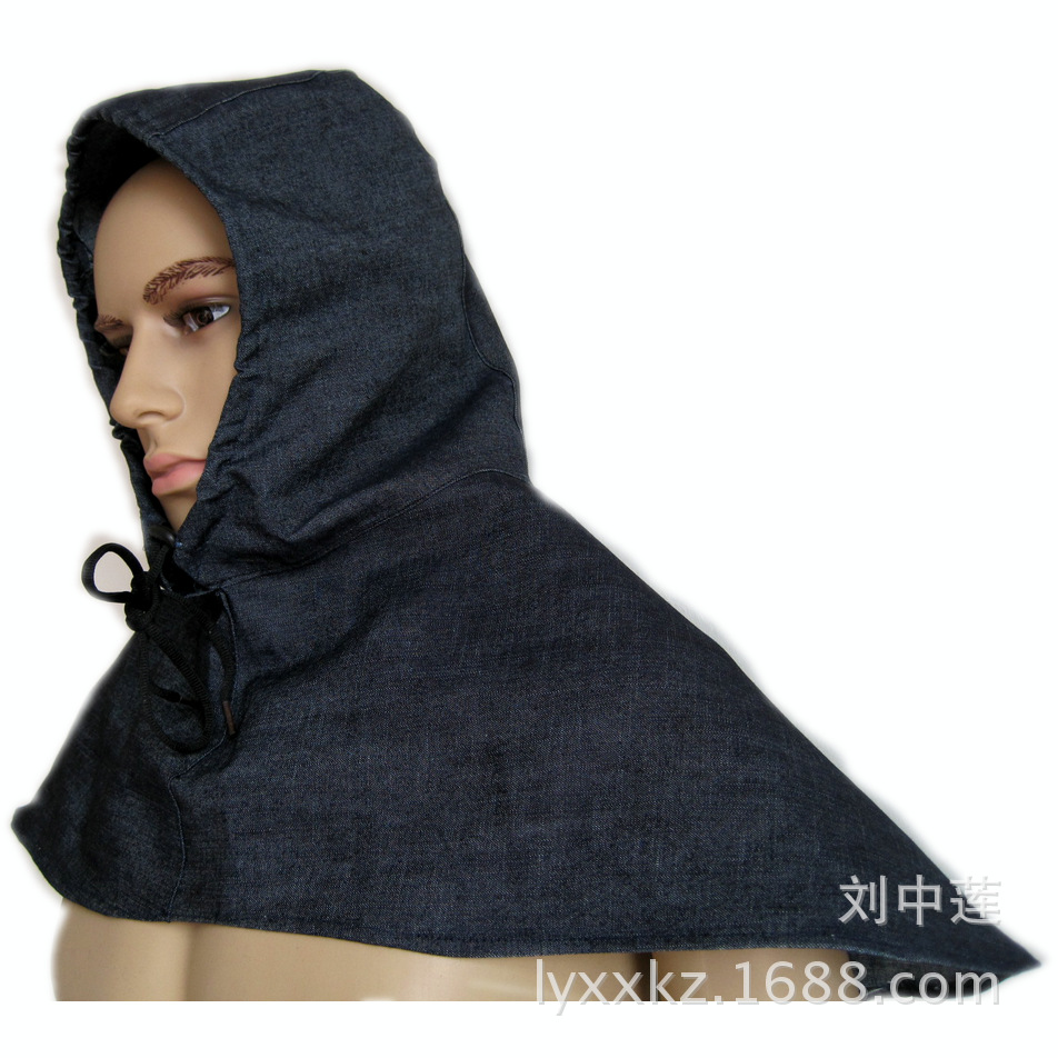 无帽沿套头披肩帽