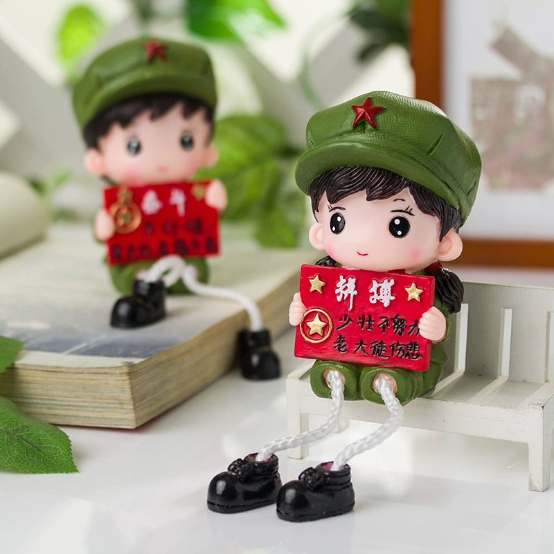 Doll, cartoon resin decor, upgraded version