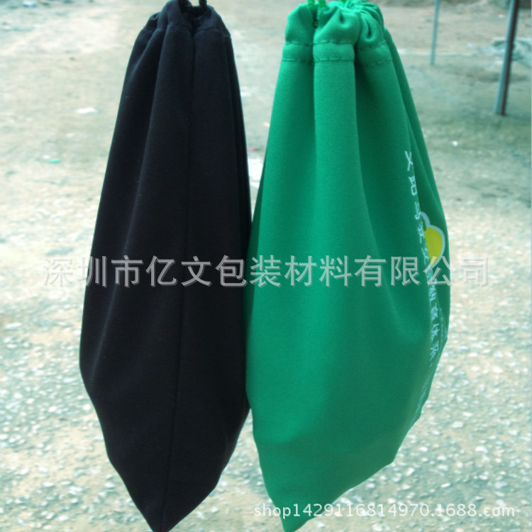 厂家直销牛津棉麻PU尼龙眼镜布绒布化妆品 饰品袋 单双抽绳束口袋