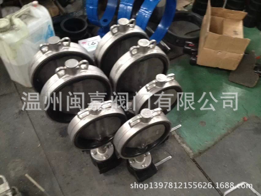 D671F气动不锈钢对夹式软密封蝶阀 D671F气动软密封蝶阀