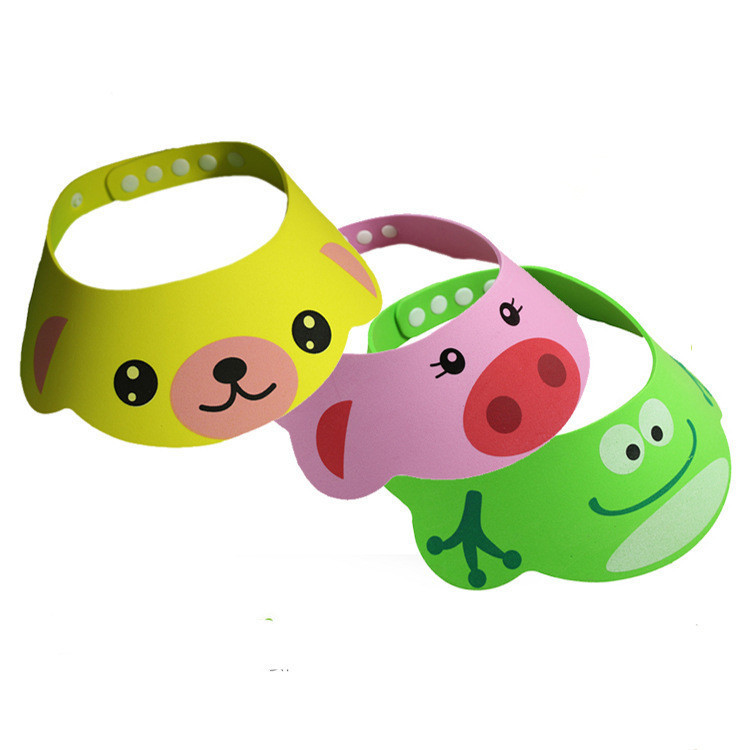 2021新品儿童宝宝洗头帽可调节婴幼儿洗发帽淋浴帽卡通动物款浴帽|ms