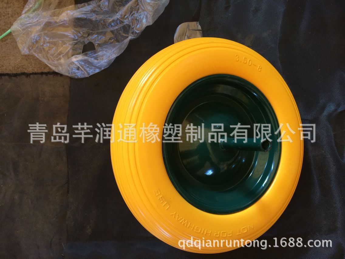 厂家直销专业生产销售PU发泡轮 350-8 直纹 长轴