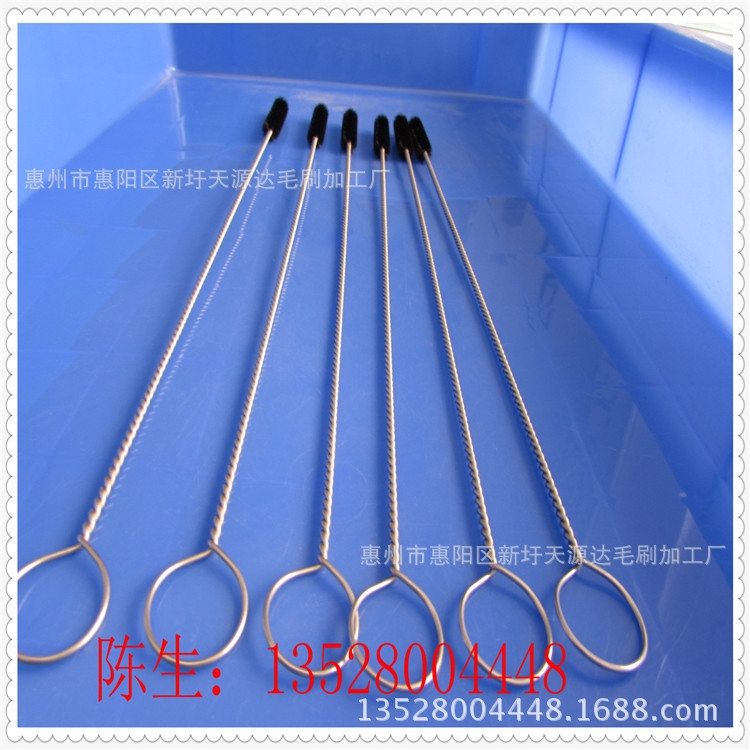 厂家直销不锈钢尼龙毛刷优质材料清洗管道刷可来样定做尺寸定做