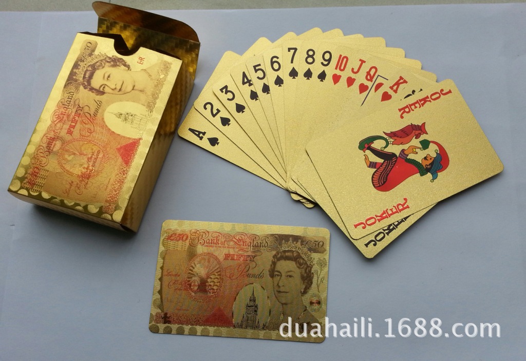 英鎊金彩撲克